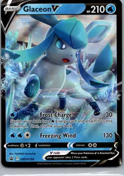 Pokemon TCG Glaceon V SWSH196/307 SWSH Black Star Promos NM - Image 1