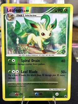Pokemon TCG Leafeon EX 24/100 Reverse Holo Rare EX Crystal Guardians - Image 1