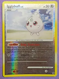 Pokemon - Igglybuff 70/106 - DP Great Encounters - Rev HOLO Vintage 2007 - LP/MP - Image 1