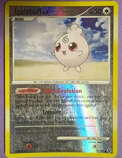 Pokemon - Igglybuff 70/106 - DP Great Encounters - Rev HOLO Vintage 2007 - LP/MP - Image 2