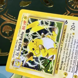 Pokemon - Lt. Surges Raichu 11/132 - Gym Challenge - Holo Rare Unlimited - LP - Image 3