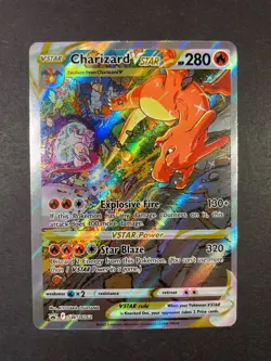 2019-2023 Pokemon SWSH Black Star Promo Charizard VST #SWSH262 ERROR MISCUT Rare - Image 1