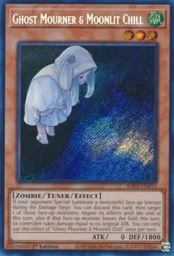 Yu-Gi-Oh! Ghost Mourner & Moonlit Chill (Alternate Art) (Secret Rare) Secret Rar - Image 1