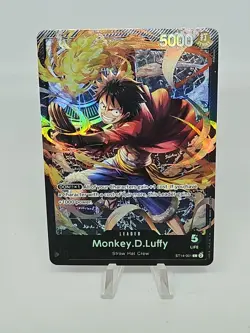 One Piece Monkey.D.Luffy (001) L Starter Deck 14: 3D2Y ST14-001 English Foil NM - Image 1