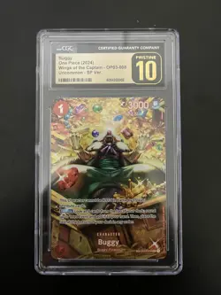 Buggy One Piece (2024) Wings of the Captain OP03-008 Sp Ver CGC Pristine 10 - Image 1