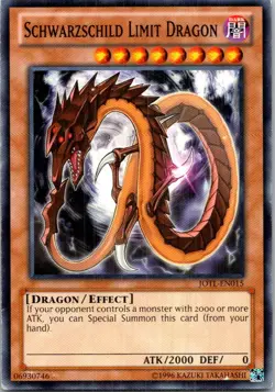 Schwarzschild Limit Dragon JOTL-EN015 Yu-Gi-Oh Card LP Unlimited - Image 1