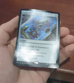 MTG: Staff of Domination RARE #343, DMG Commander Legends Artifact Card!! - Image 5