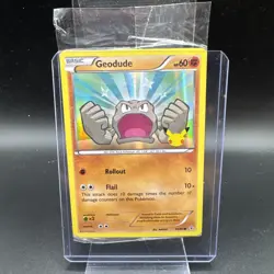 Pokemon TCG Geodude 43/83 20th Anniversary Holo Promo Card, Generations NM #2 - Image 1