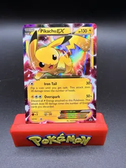 Pikachu EX XY84 Holo Black Star Promo Pokemon NM Card-c - Image 1