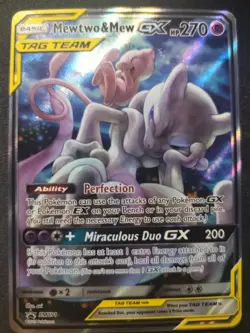 Mewtwo & Mew GX Tag Team SM191 Promo Pokemon Card TCG Light Play - Image 1