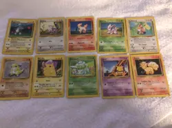 Lot Of 10 Vintage Non-Holo Pokemon Cards With Pikachu - No Duplicates - NICE! - Image 1