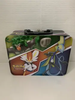 Pokemon Trading Card Game Tin Lunch Box Pikachu Charizard - Like New - Image 2