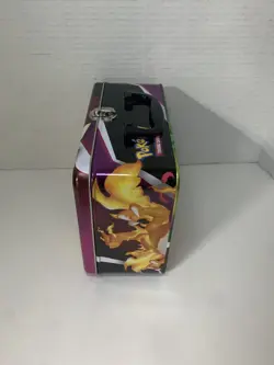 Pokemon Trading Card Game Tin Lunch Box Pikachu Charizard - Like New - Image 3
