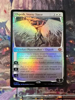 Elspeth, Storm Slayer Tarkir Dragonstorm Foil 0011 11 NM MTG Magic the Gathering - Image 1