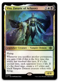 Vito, Fanatic of Aclazotz #243 (Foil) (NM) Lost Caverns of Ixalan LCI Magic MTG - Image 1