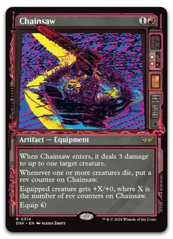 Chainsaw (Showcase) #314 (NM) Duskmourn DSK Magic MTG - Image 1