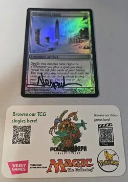 Thrumming Stone FOIL Coldsnap LP Rare SIGNED BY ARTIST ROB ALEXANDER - Image 1