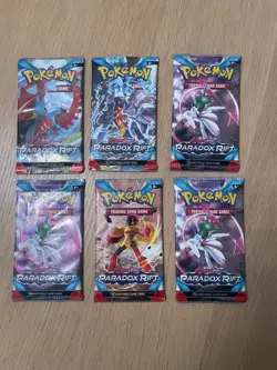 Pokemon TCG: Scarlet and Violet Paradox Rift x6 Booster Pack Sealed - Image 1