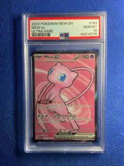 2023 POKEMON MEW EN-151 ULTRA RARE #193 MEW EX PSA 10 - Image 1