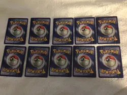 10 Different Pokemon Trainer Lot Base Set TCG Vintage WOTC - Nice! - Image 4