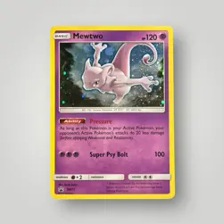 2017 Pokemon Mewtwo Sm77 Black Star Promo Holo - Image 1