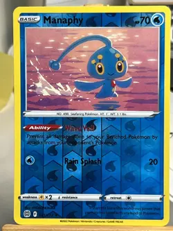 Pokemon TCG Manaphy 041/172 Brilliant Stars Reverse Holo Rare - Image 1