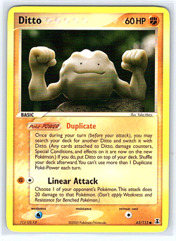 Ditto (Geodude) 62/113 Pokemon Delta Species NM 62/113 - Image 1