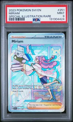 2023 POKEMON SVI EN-SCARLET & VIOLET SPECIAL ILLUSTRATION RARE #251 MIRIAM PSA 9 - Image 1