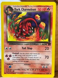 Pokemon TCG Dark Charmeleon 32/82 Team Rocket Uncommon - Image 1