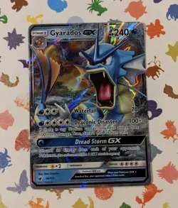 Pokemon TCG Gyarados GX 18/111 Sun And Moon Crimson Invasion Holo English 2017 - Image 1
