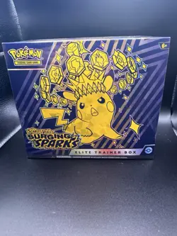 Pokemon Scarlet & Violet Surging Sparks Elite Trainer Box NEW SEALED TCG ETB - Image 1