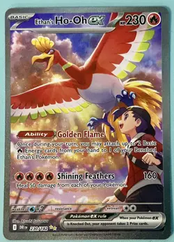 Pokemon TCG Ethan's Ho-Oh EX SIR 230/182 Destined Rivals NM-New model！ - Image 1
