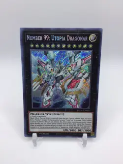 Yu-Gi-Oh Number 99: Utopia Dragonar BROL-Ean057, Secret Rare, 1st Edition, NM - Image 1
