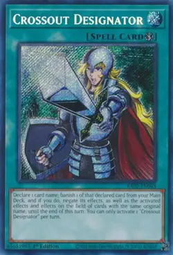 Yugioh! Crossout Designator - RA02-EN063 - Secret Rare - 1st Edition Near Mint, - Image 1