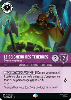 Lorcana - Le Seigneur Des Tenebres - Goule triomphante - MINT/NMINT - FR - FOIL - Image 1