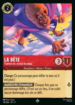 Lorcana - La Bete - Trublion du champ de neige - MINT/NMINT - FR - FOIL - Image 1