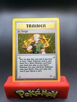 Lt. Surge - 17/132 - Pokemon Gym Heroes Unlimited Holo Rare Card WOTC LP - Image 1