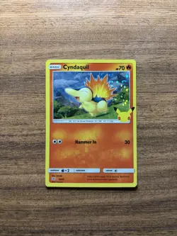 Cyndaquil 10/25 Mcdonald's 25th Anniversary Promo Pokemon Card Holo Rare 2021 LP - Image 1