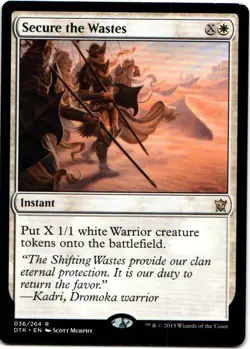 SECURE THE WASTES 36 MAGIC: THE GATHERING DRAGONS OF TARKIR (DTK) RARE - Image 1