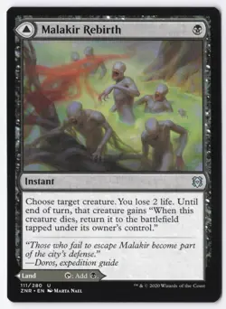 Malakir Rebirth Normal U Zendikar Rising 111 NM - Image 1
