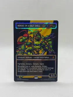 Heroes in a Half Shell (0096) (Borderless) (Surge Foil) Commander: Teenage... - Image 1