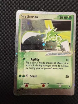 Pokemon TCG Scyther EX 102/109 Ultra Rare Full Holo Ruby & Sapphire - Image 1