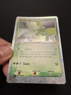 Pokemon TCG Scyther EX 102/109 Ultra Rare Full Holo Ruby & Sapphire - Image 2