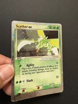 Pokemon TCG Scyther EX 102/109 Ultra Rare Full Holo Ruby & Sapphire - Image 3