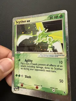 Pokemon TCG Scyther EX 102/109 Ultra Rare Full Holo Ruby & Sapphire - Image 4