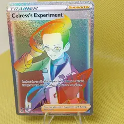 Pokemon Colress's Experiment Secret Rare 205/196 Lost Origin Trainer Holo Full … - Image 1
