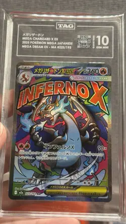 TAG 10 Mega Charizard X ex MA 223/193 M2a MEGA Dream ex Pokemon Card Japanese - Image 1