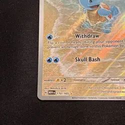 Pokemon Squirtle 170/165 Scarlet & Violet 151 Illustration Rare Holo Card - Image 5