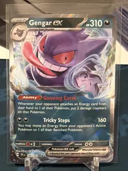 Gengar ex 104/162 Temporal Forces Double Rare Pokemon Card - Image 1