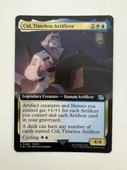 Cid Timeless Artificer 480 Borderless MTG Magic the Gathering Card NM Mint FIN - Image 1